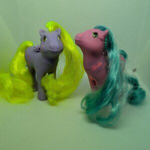 2 vintage My Little Pony Flutter Ponies